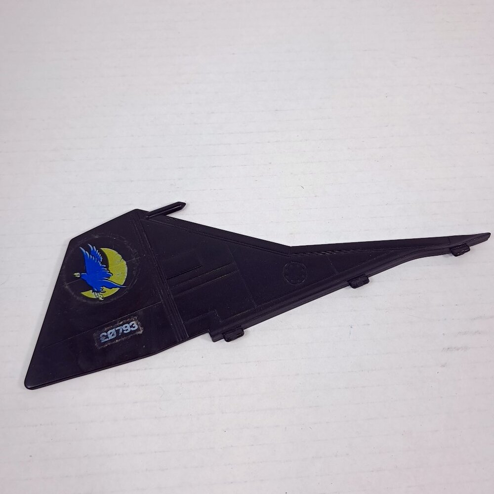 Vintage GI Joe Cobra Night Raven Jet‎ Left Stabilizer fin wing decal 1986 PART